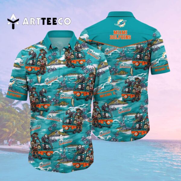 Miami Dolphins Killer Team Hawaiian Shirt 2