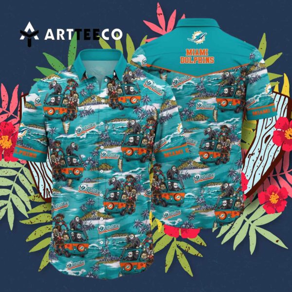 Miami Dolphins Killer Team Hawaiian Shirt 3