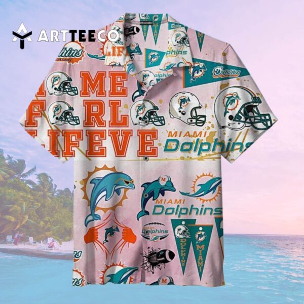 Miami Dolphins Limited Edition Logo Hawaiian Shirt 2