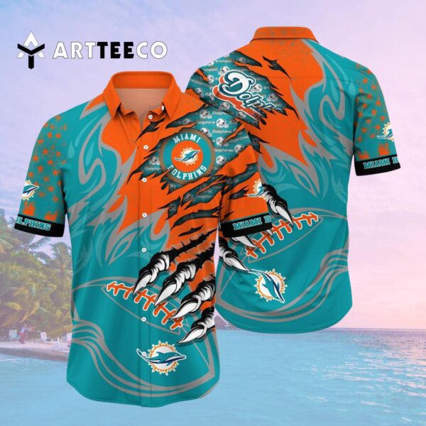 Miami Dolphins Limited Edition Monster Hawaiian Shirt 2