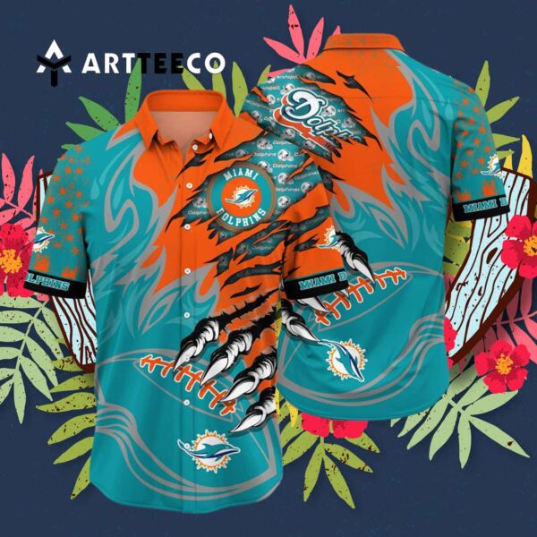 Miami Dolphins Limited Edition Monster Hawaiian Shirt 3