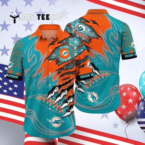 Miami Dolphins Limited Edition Monster Hawaiian Shirt 4