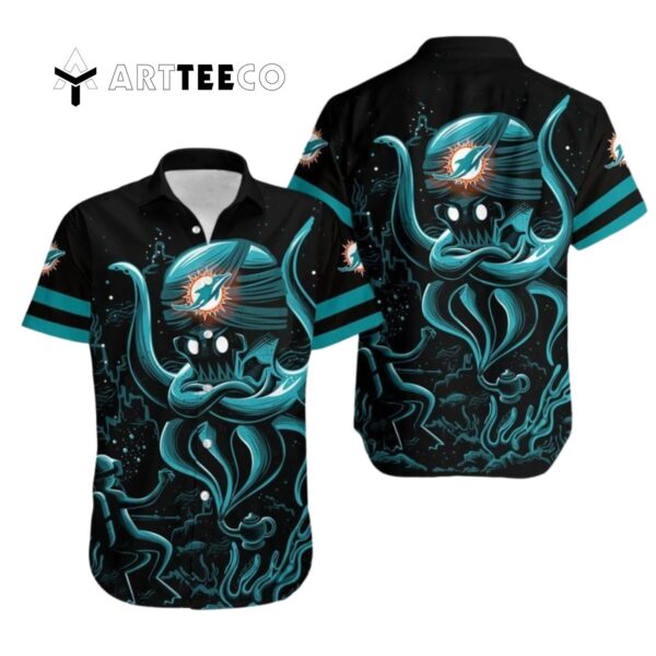 Miami Dolphins Limited Edition Octopus Hawaiian Shirt 1