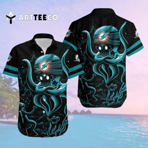 Miami Dolphins Limited Edition Octopus Hawaiian Shirt 2