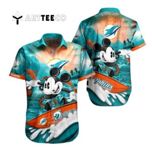 Miami Dolphins Mickey Summer Hawaiian Shirt 1
