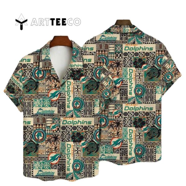 Miami Dolphins National Football League 2025 Aop V17 Hawaiian Shirt 1