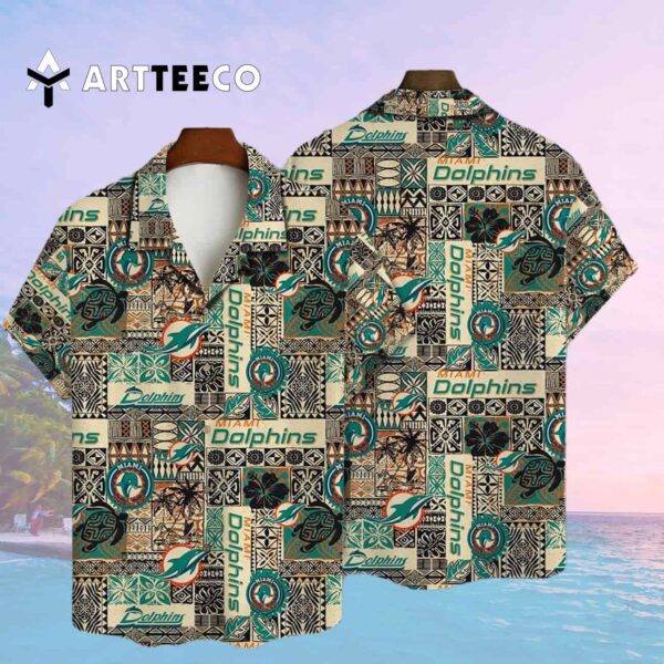 Miami Dolphins National Football League 2025 Aop V17 Hawaiian Shirt 2
