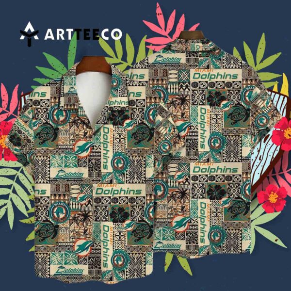 Miami Dolphins National Football League 2025 Aop V17 Hawaiian Shirt 3