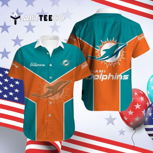 Miami Dolphins New Design V1 Hawaiian Shirt 4
