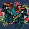 Miami Dolphins Personalized America Flag Hawaiian Shirt 3
