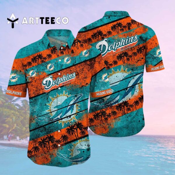 Miami Dolphins Retro Style Hawaiian Shirt 2