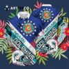 Miami Dolphins Rugby Helmet Hawaiian Shirt 3