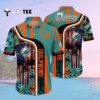 Miami Dolphins Skull Design Hawaiian Shirt 2