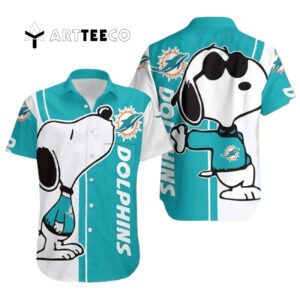 Miami Dolphins Snoopy Graphic Hawaiian Shirt 1