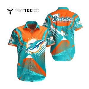Miami Dolphins Special Digital Pattern Hawaiian Shirt 1