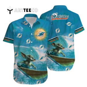 Miami Dolphins Special Yoda Hawaiian Shirt 1