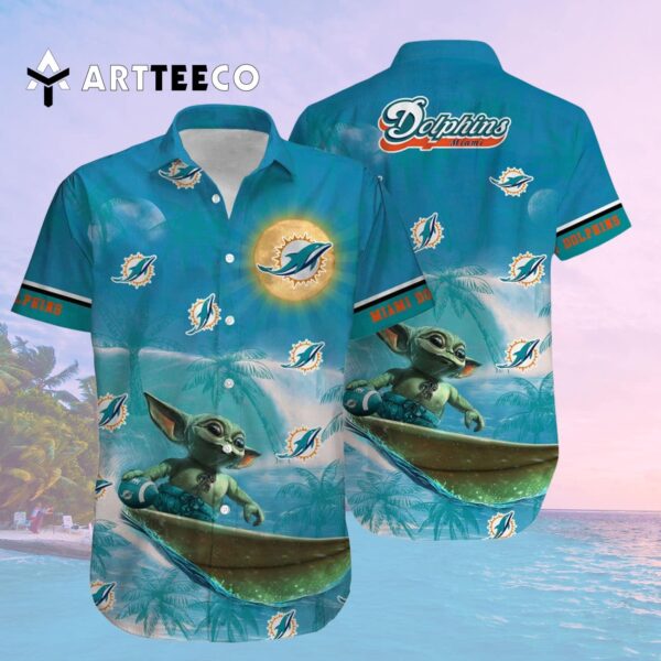 Miami Dolphins Special Yoda Hawaiian Shirt 2