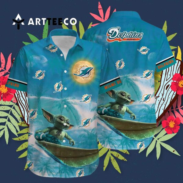 Miami Dolphins Special Yoda Hawaiian Shirt 3