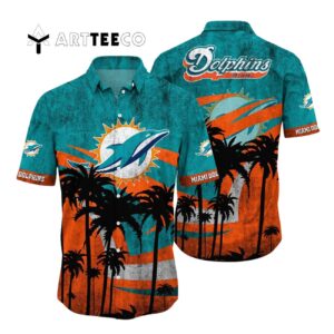 Miami Dolphins Style 2025 Vintage Hawaiian Shirt 1