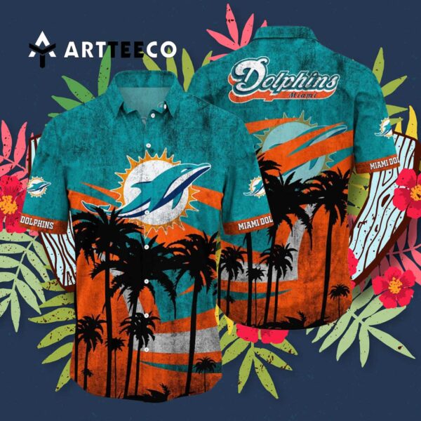 Miami Dolphins Style 2025 Vintage Hawaiian Shirt 3