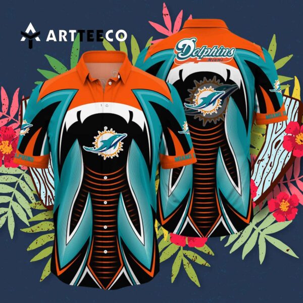 Miami Dolphins Style Hot V4 Hawaiian Shirt 3