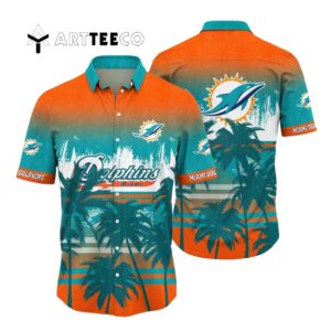 Miami Dolphins Style Hot V8 Hawaiian Shirt 1