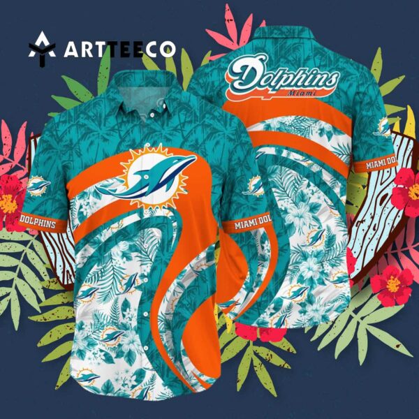 Miami Dolphins Style Hot V9 Hawaiian Shirt 3