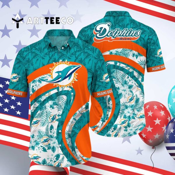 Miami Dolphins Style Hot V9 Hawaiian Shirt 4