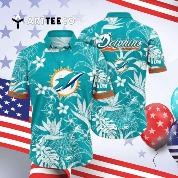 Miami Dolphins Summer Gift For Friend Hawaiian Shirt 4