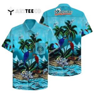 Miami Dolphins Tropical Graphic Hawaiian Shirt 1
