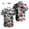 Miami Dolphins Tropical Leaves Hawaiian Shirt 1