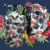 Miami Dolphins Tropical Leaves Hawaiian Shirt 3