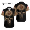 Minnesota Vikings Camouflage Skull Hawaiian Shirt 1