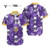 Minnesota Vikings Coconut Leaves And Skulls Hawaiian Shirt 1