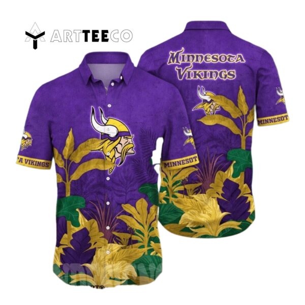 Minnesota Vikings Floral Full Print Unisex V1 Hawaiian Shirt 1