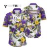 Minnesota Vikings Flower Classic All Over Print V1 Hawaiian Shirt 1