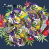 Minnesota Vikings Flower Colorful Hawaiian Shirt 3