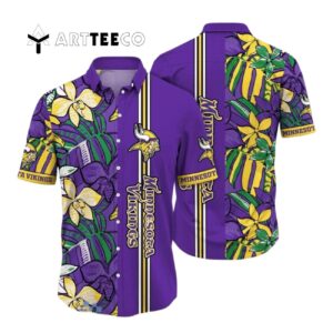 Minnesota Vikings Flower Unique Gift For Fans Hawaiian Shirt 1