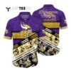 Minnesota Vikings Football Aloha Camo Pattern Hawaiian Shirt 1