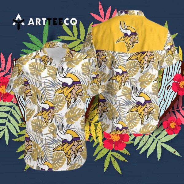 Minnesota Vikings Football Aloha Summer Hawaiian Shirt 3
