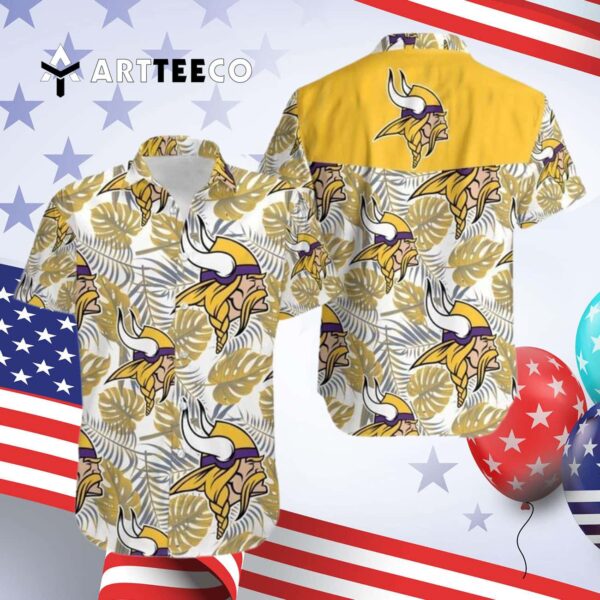Minnesota Vikings Football Aloha Summer Hawaiian Shirt 4
