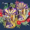 Minnesota Vikings Football Baby Yoda Hawaiian Shirt 3