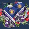 Minnesota Vikings Football Helmet Hawaiian Shirt 3