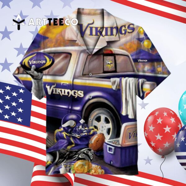 Minnesota Vikings For Cool Fans Hawaiian Shirt 4