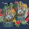 Minnesota Vikings Grateful Dead Colorful Hawaiian Shirt 3
