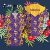 Minnesota Vikings Hibiscus Flowers Hawaiian Shirt 3