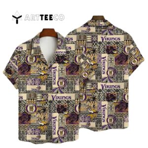 Minnesota Vikings National Football League 2025 Aop V19 Hawaiian Shirt 1