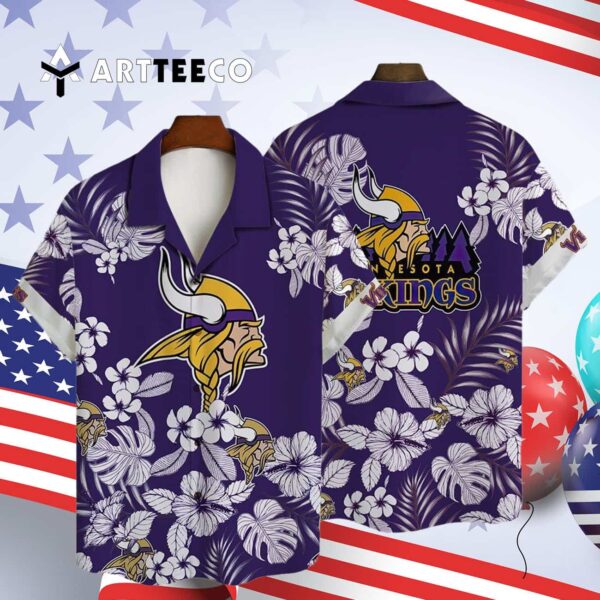 Minnesota Vikings National Football League 2025 Aop V31 Hawaiian Shirt 4