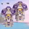 Minnesota Vikings Skull Aloha Pattern Hawaiian Shirt 2