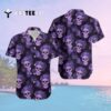 Minnesota Vikings Skull And Flower Funny Hawaiian Shirt 2